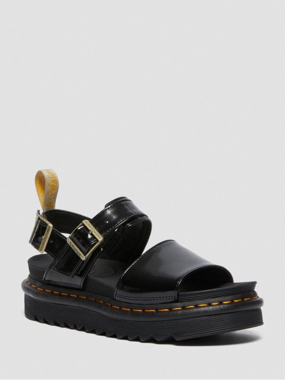 Dr. Martens Vegan Voss Sandals | W 11 | Black Platform – Adjustable Straps